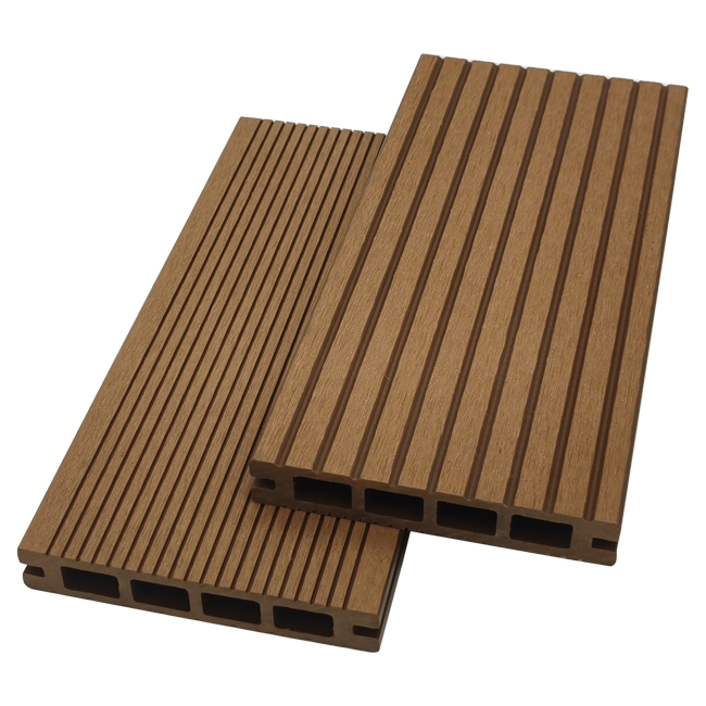 25x140mm Anti-Slip WPC Deckamento ao ar livre Marina Marina WPC Deckamento composto