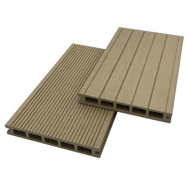 25x174mm WPC Hollow Decking Wood Plástico piso composto